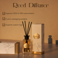 Diffuseur de parfum en verre de luxe promotionnel (prise en charge ODM/OEM) Formule à base d'huile longue durée, sans alcool et écologique