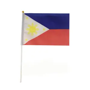 Bendera negara melambai tangan kenvin bendera pemilihan Filipina kustom