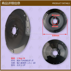 Placa de Entrada Convexa BSX-YJH265.0T-JT para Montacargas, 2-3T, Piezas de Repuesto Nuevas para las Industrias de la Construcción y Minoristas - Product Image 1