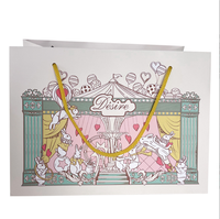 Sacs cadeaux en papier personnalisés de luxe avec logo personnalisé, petits sacs cadeaux blancs avec poignées en ruban pour bijoux