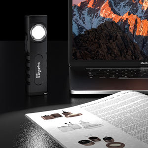 Lampu Baca LED Taktis Magnetik USB Isi Ulang, Aluminium Alloy, Sinar Dapat Disesuaikan, Tahan Air, Senter Pipih, Penunjuk <span class=keywords><strong>Laser</strong></span> Merah - Product Image 5