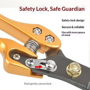Tijeras Manuales para Cortar Pelo de Animales, con Resorte, para Conejos, <span class=keywords><strong>Perros</strong></span> y Vacas, Tijeras Grandes Hechas a Mano para Lana, Modelo LIANHENONGMU 100420 - Product Image 2