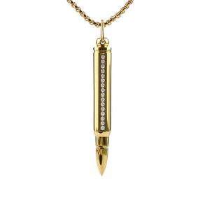 Collier pendentif en acier inoxydable en forme de balle, urne commémorative pour animaux de compagnie, bijoux couleur or pour cendres - Product Image 6