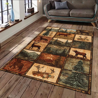 Tapis de sol modernes à poils ras, antidérapants, lavables en machine, épaisseur personnalisable, pour la chambre
