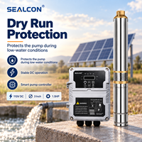 Pompe à eau solaire submersible DC 3 pouces 85m 110V 6m³/h 1.5hp avec protection contre le fonctionnement à sec pour l'agriculture