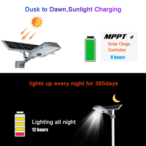 Vuelta de alta calidad a prueba de agua de alta lumen bridgelux ip65 luz solar led de <span class=keywords><strong>calle</strong></span> con cámara - Product Image 2