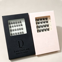 Bande de cils pré-encollée extensible, style Manga, résistante à l'eau, faite à la main, marque privée, vente en gros Europe, Royaume-Uni, France