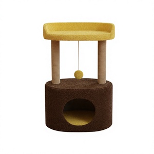 Arbre à chat Amistar Feba Classic Jute de haute qualité, modèle 370, 2 niveaux, durable, écologique, avec niche pour l'intimité, montage facile, en carton - Product Image 1