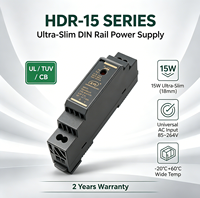 15W Din Raylı Anahtarlamalı Güç Kaynağı AC'den DC'ye HDR-15-12 12V 1.25A Endüstriyel Kullanım için Tek Çıkışlı SMPS