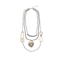 Perhiasan Fashion OEM/ODM Kalung Bib Jaring Perunggu Vintage Berhiaskan Mutiara Putih Bulat Bertingkat dengan Rumbai Kalung Vintage