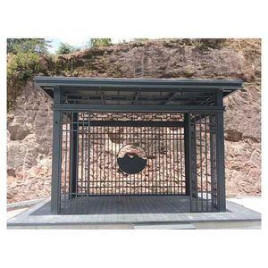 Orient <span class=keywords><strong>Terrasse</strong></span> sur mesure Pergola en aluminium Auvent extérieur <span class=keywords><strong>Terrasse</strong></span> Toit Panneau en aluminium <span class=keywords><strong>Terrasse</strong></span> avec portes coulissantes en verre - Product Image 3