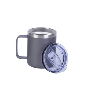 Gobelet de 12oz tasse à café bouteille d'eau tasse isolée sous vide réutilisable tasse à café de qualité alimentaire avec poignée CE