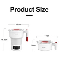 Ranbem 1026I Portable Électrique Pliable Voyage Chauffage Multifonctionnel Pliant Bouilloire Avec Eau Chaude Silicone Pichet Usage Domestique