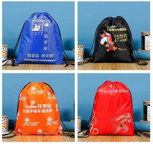 Low Moq Wholesale Cheap Custom <b>Drawstring</b> Sack Pack <b>Bag</b> Polyester Promotional <b>Bags</b> - Product Image 4