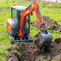 Mini-excavatrice sur chenilles CE EPA 3,6 tonnes VSC36 pour équipement de construction à système entièrement hydraulique
