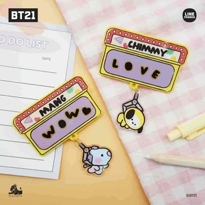 BT21 Mini <b>Square</b> Acrylic Pin Badge K-POP K-CHARACTER K-CULTURE Fashion Accessories Gift <b>Sets</b> Korean fashion accessories - Product Image 4