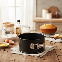 Boîte de moules à gâteaux Panettone Zenker antiadhésifs en acier au carbone, 18 cm, en acier au carbone avec revêtement Teflon antiadhésif classique amovible