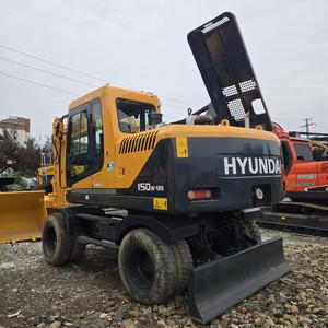 Hyundai 150 W รถขุดขนาดกลางแบบล้อ150WVS มือสอง Hyundai 150 <span class=keywords><strong>wvs</strong></span> แบบเกาหลีดั้งเดิมมีสินค้าในสต็อก - Product Image 5