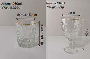 Copas de vino personalizadas de lujo con diamantes de cristal, copas de champán, whisky, borde dorado - Product Image 2