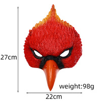 Masque d'oiseau pour carnaval et spectacle, accessoires de maquillage COS, en mousse PU semi-fabriquée, origine Chine, taille unique