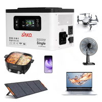 Station d'alimentation portable d'extérieur 300W 3000W, boîte de batterie LiFePO4, packs de batteries au lithium pour le camping, source d'alimentation solaire