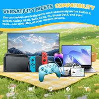 Manette AI Emotional Mini Pro pour Nintendo Switch/Switch 2/Steam Deck avec animation des yeux et effets sonores – Accessoire de jeu