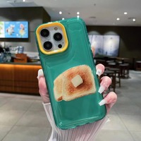 Étui de protection transparent pour objectif d'appareil photo avec support Anime pour iPhone 11 12 13 14 15 16 17 18 Pro Max