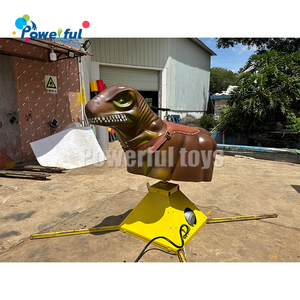 <span class=keywords><strong>Juego</strong></span> de máquina de dinosaurio inflable con control remoto Paseo de dinosaurio mecánico de velocidad ajustable para adultos Uso en interiores/exteriores - Product Image 6
