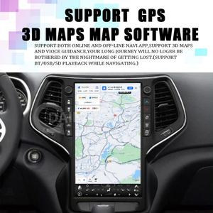 Autoradio 13,6 pouces pour Jeep Cherokee 2014-2021, Android 12, écran vertical, CarPlay, navigation GPS, lecteur multimédia LCD - Product Image 4
