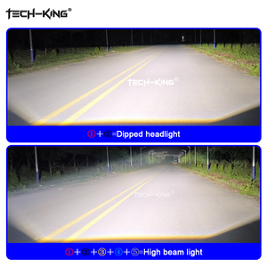 Proiettore Bi-LED TECH-KING 190W Quadrato per <span class=keywords><strong>Fari</strong></span> <span class=keywords><strong>Hella</strong></span> 3R G5 6000K, Kit di Retrofit per Luci Auto con 5 Lenti Iperboloidali - Product Image 6