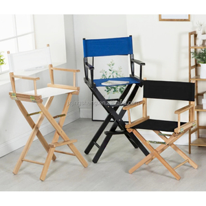 Silla de director de madera de playa de artista Plegable ligera de buena calidad de fábrica - Product Image 1