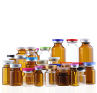 Ampoule médicale en verre ambré transparent de haute qualité 3 ml 4 ml 5 ml 10 ml 15 ml 20 ml 30 ml, flacon en verre brun, flacon pulvérisateur en caoutchouc