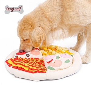 Multi-Functional Eco-Friendly <b>Dog</b> Snuffle <b>Mat</b> Soft Fleece with Squeaker Pizza Modern Style Pet <b>Food</b> <b>Mat</b> <b>for</b> Summer Use - Product Image 1