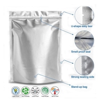 Sachet Doypack Multifonctionnel en Film Aluminisé, Emballage Alimentaire, Anti-Lumière, Anti-Odeur, Résistant aux Chocs, Fermeture Éclair Supérieure