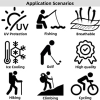 Cache-cou léger, extensible, anti-UV, pour le cyclisme, la randonnée, la course à pied et les activités de plein air