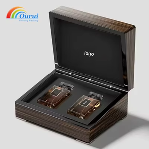 Custom Logo Lacquer Wooden <b>Watch</b> Box Rectangle Storage <b>Case</b> Gift Packaging for for Perfume Gift Packaging Luxury Display - Product Image 5