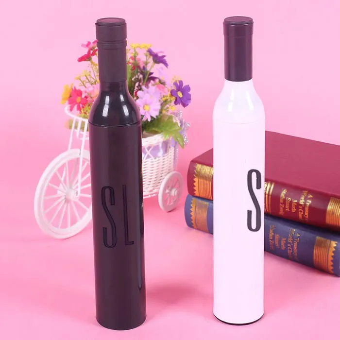 Payung Botol Anggur Lipat Warna-warni Promosi dengan Logo Kustom
