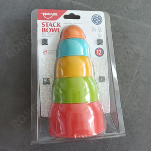 Erken çocukluk eğitimi oyuncaklar gökkuşağı istifleme oyuncak yerleştirme bardak bebek istifleme bardaklar yığını n sayısı bardak - Product Image 6