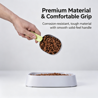 Cuillère à nourriture pour animaux avec clip de sac, pelle doseuse en plastique ABS, cuillère multifonctionnelle pour chiens et chats, pour sceller les sacs de nourriture pour animaux