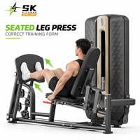 Machine de presse à jambes commerciale SK-FM54 avec support dorsal et plateforme inclinée pour l'entraînement des quadriceps