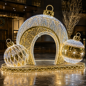 Arche lumineuse LED en PVC pour extérieur, IP67, multicolores, décorations de Noël, thème animal, pour parcs à thème, festivals, centres commerciaux - Product Image 1