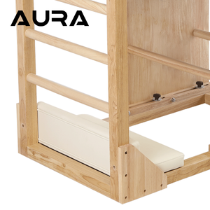 Barra a spirale in legno massello di acero resistente con nucleo profondo e schienale rinforzato, con gradini regolabili <span class=keywords><strong>per</strong></span> studio Pilates e uso in palestra - Product Image 2