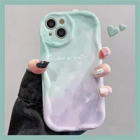 Coque de téléphone en TPU ondulé avec imprimé cœur dégradé pour Honor X5c X9d X7d X70 X6c X8c 400 Smart 400 Pro, protection antichoc