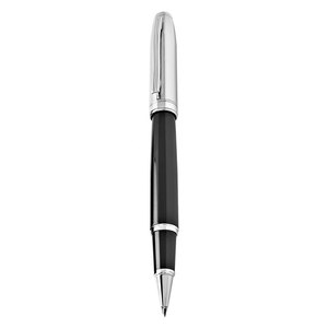 Penna Roller Nera Cromata Lucida per Scrittura - Product Image 1