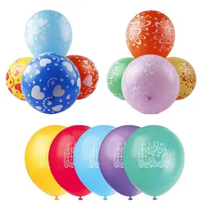 Balões estampados personalizados, novo design de fábrica, balões festa festa festa lembrança, materiais, fabricante de balões estampados