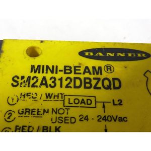 Banner Mini Beam Photoelectric <b>Diffuse</b> Sensor 24-240VAC SM2A312DBZQD - Product Image 4