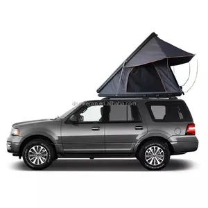 DrunkenXp SUV Aluminium Alloy Triangle Hard Shell New Style Outdoor Camping 2 Persons Roof Top Tent