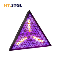 Lumière de scène rétro triangulaire LED, effet matriciel RGBW, lumière DMX512, éclairage de fond pixelisé pour DJ, club, bar, discothèque, événements