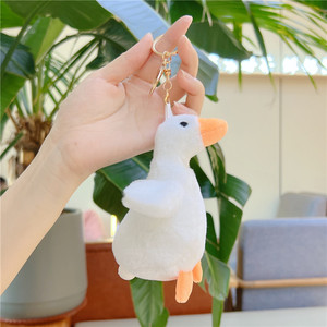 Divertido naranja <span class=keywords><strong>boca</strong></span> pato amarillo dibujos animados creativos <span class=keywords><strong>huevo</strong></span> <span class=keywords><strong>de</strong></span> peluche ganso lindo llavero colgante pato pollito mochila - Product Image 5