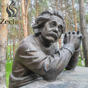 Esculturas de bronce de tamaño real hechas a medida del famoso Einstein para decoración creativa en jardines y campus. - Product Image 6